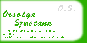 orsolya szmetana business card